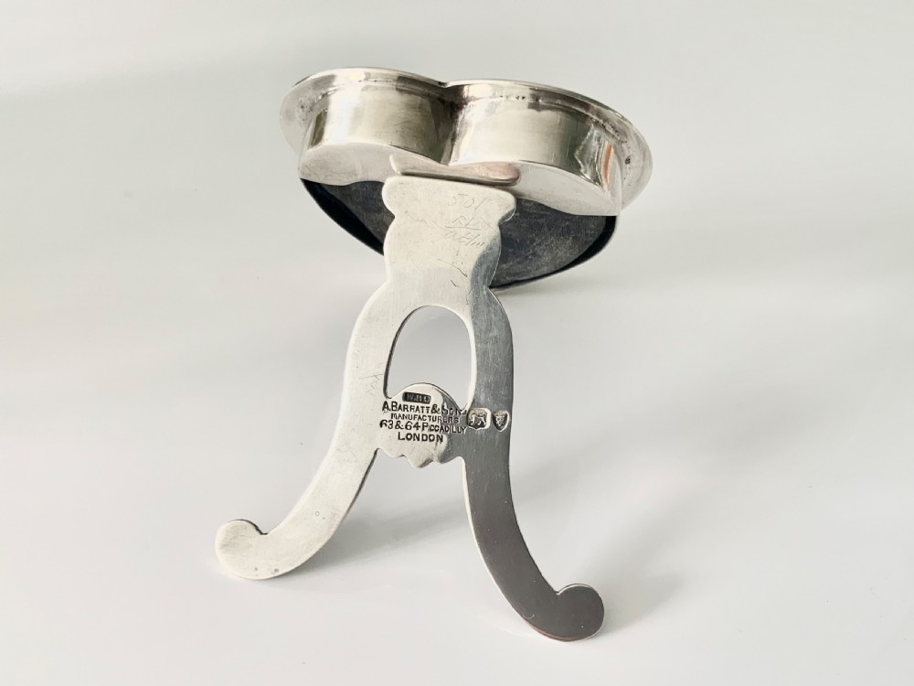 Silver heart shaped miniature frame View II