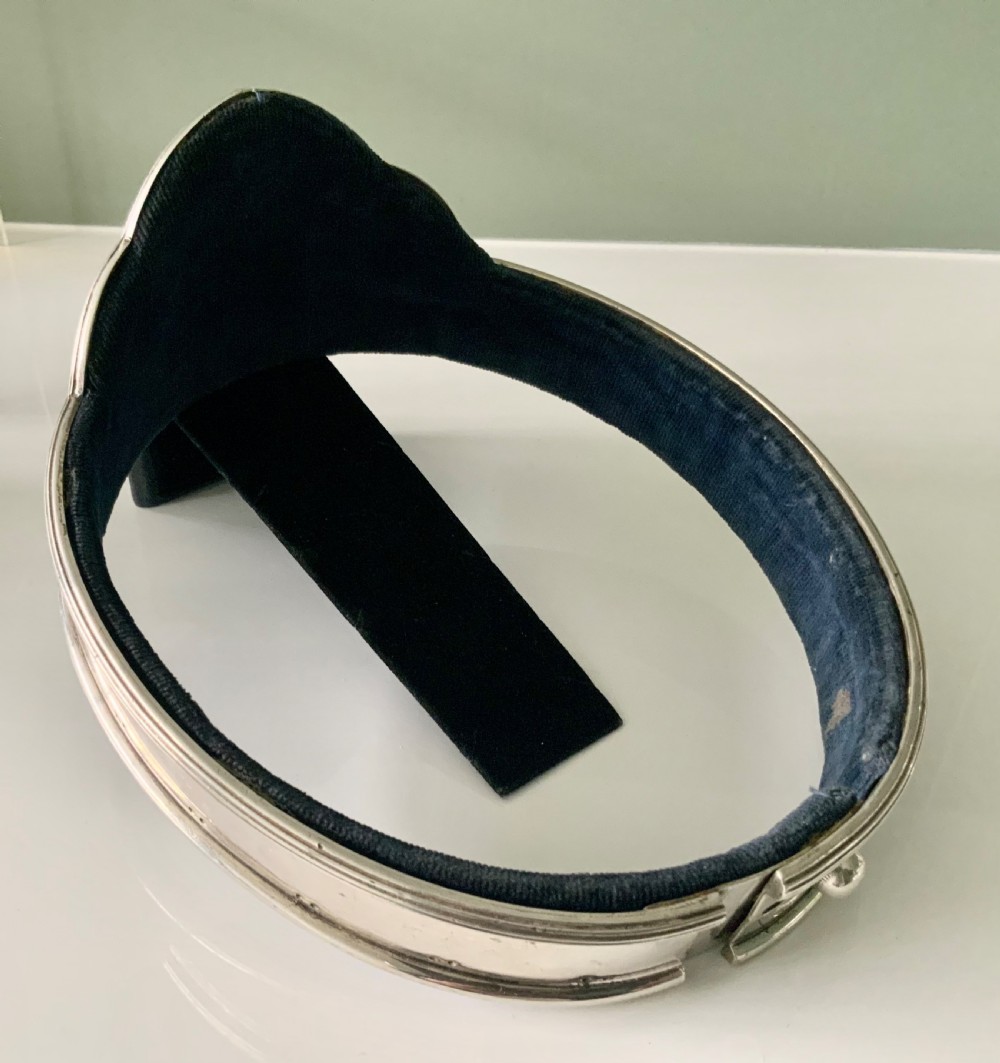 Silver plated ceremonial goat collar - British Legion View IV