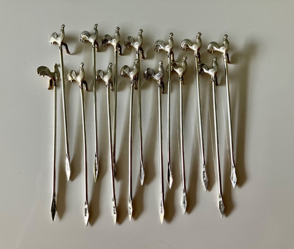 Silver cocktail sticks - 14