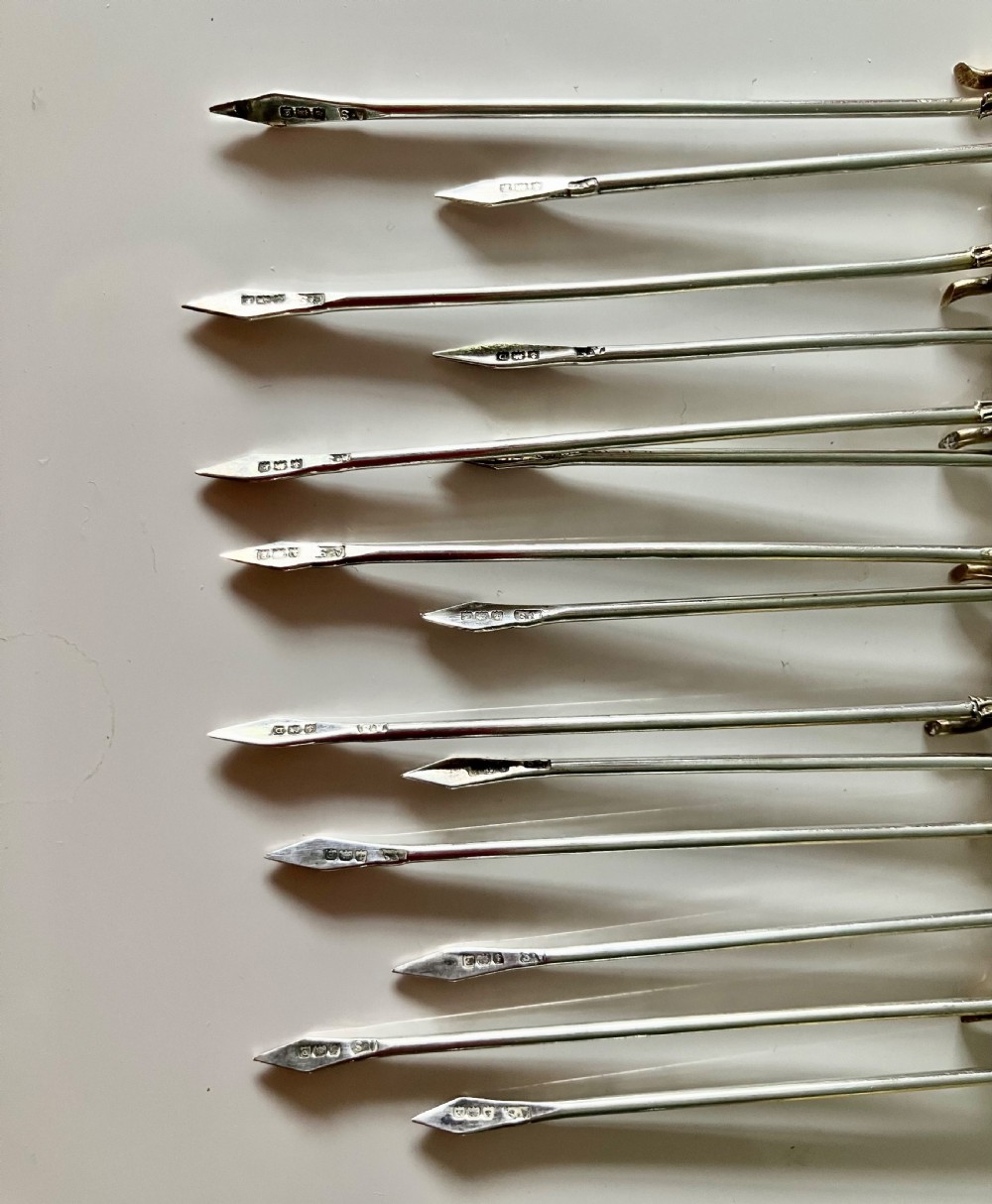 Silver cocktail sticks - 14 View IV