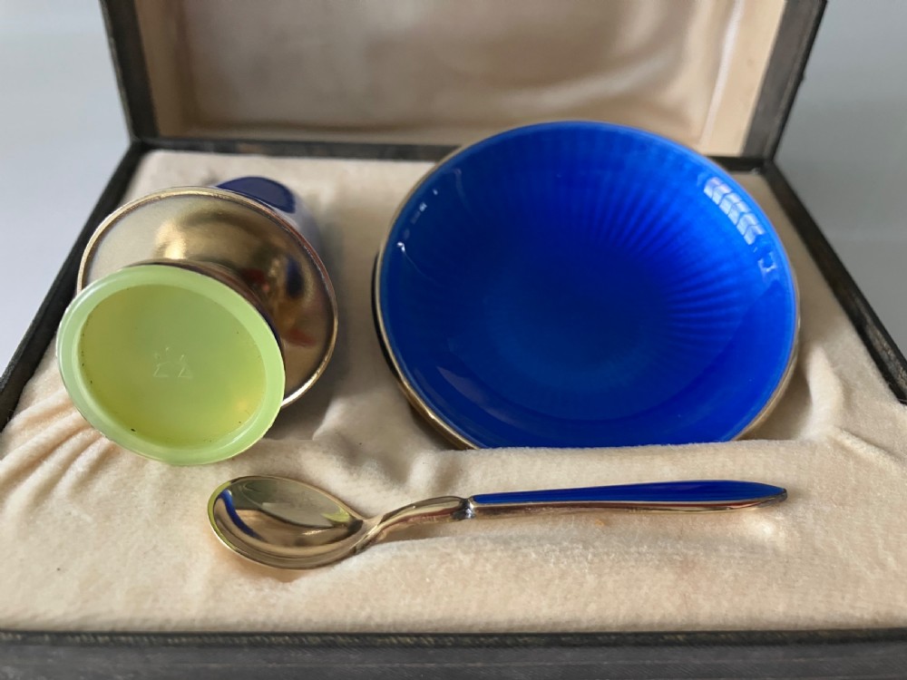 David Anderson silver & enamel condiment View III