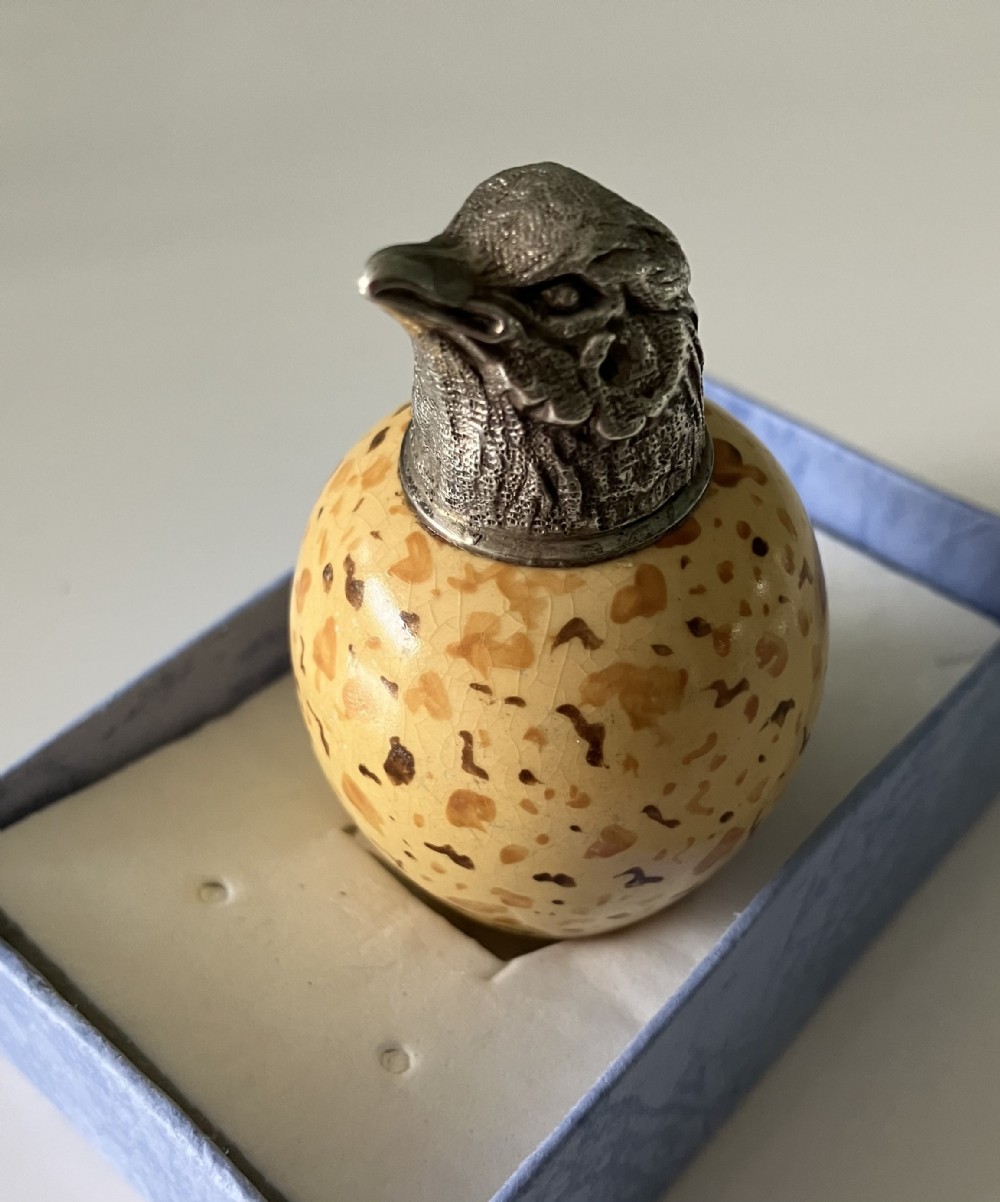 MacIntyre ceramic egg scent bottle