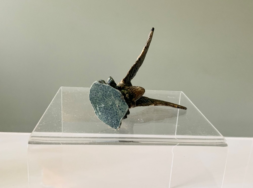 Cold painted bronze duck View VII