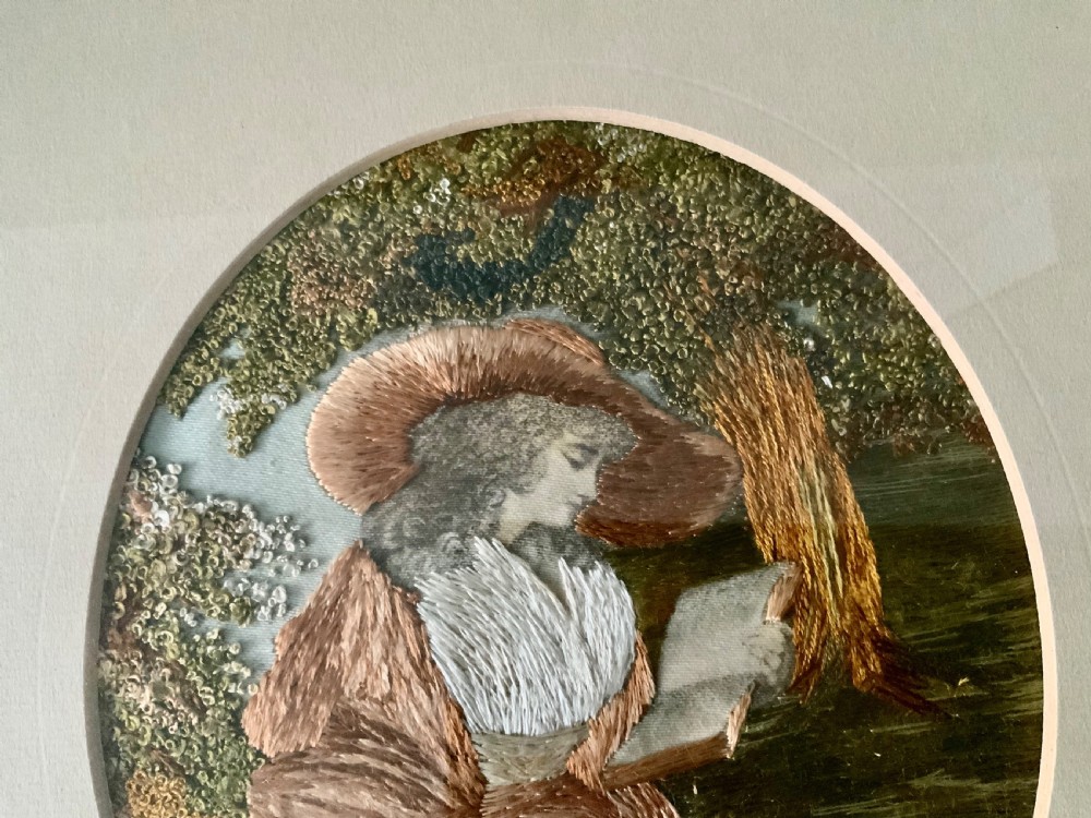 Victorian embroidered picture View II