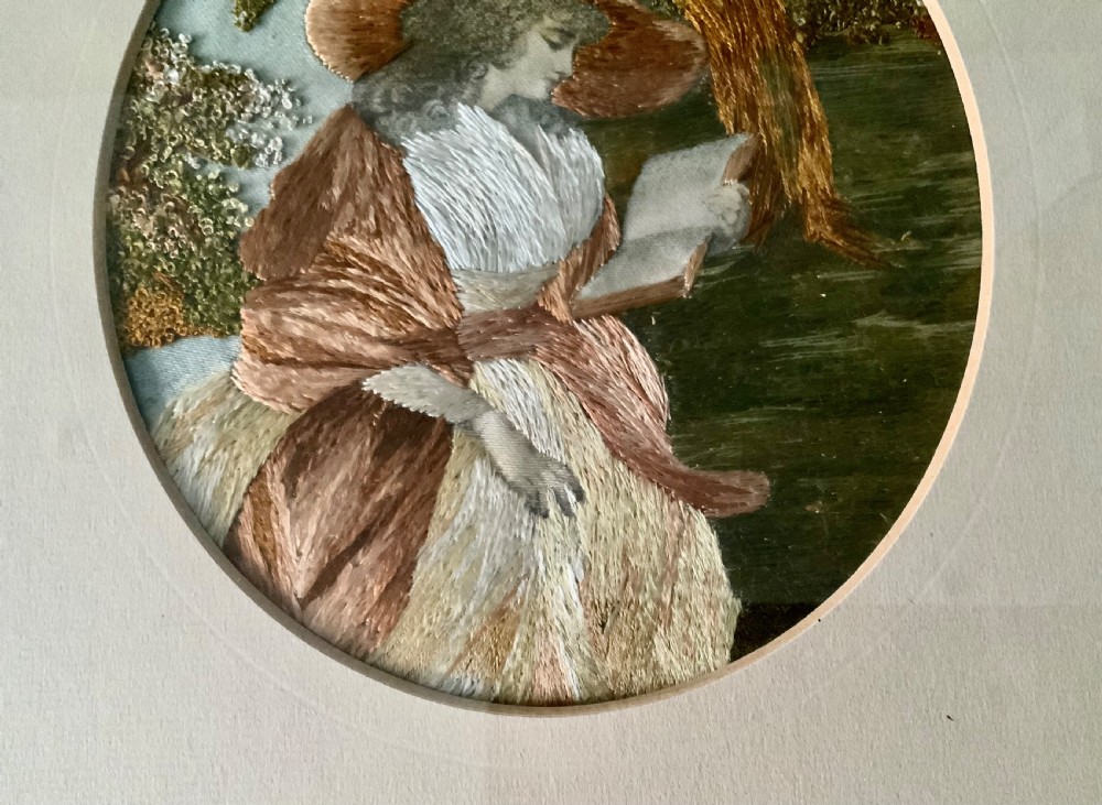 Victorian embroidered picture View III