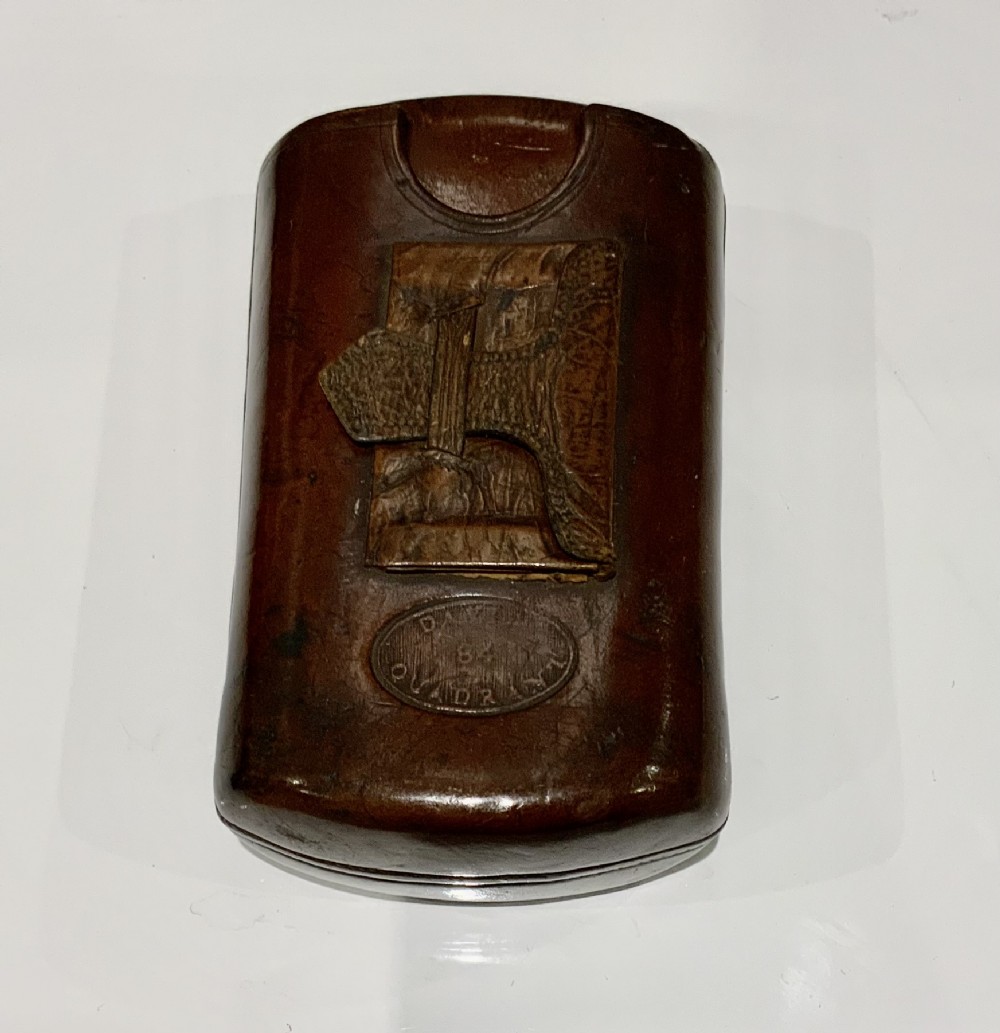 Victorian leather cigar case