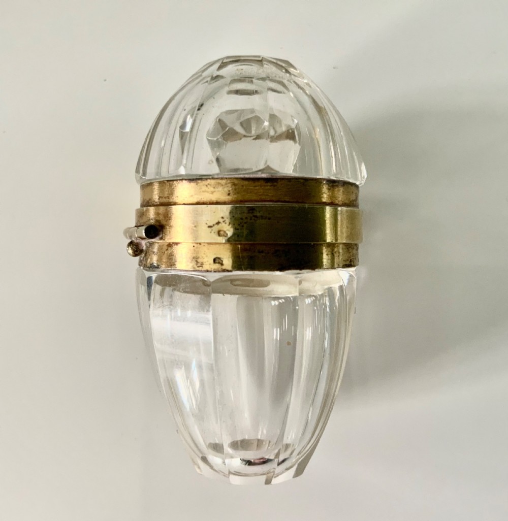 French 19th century crystal perfume bottle View III