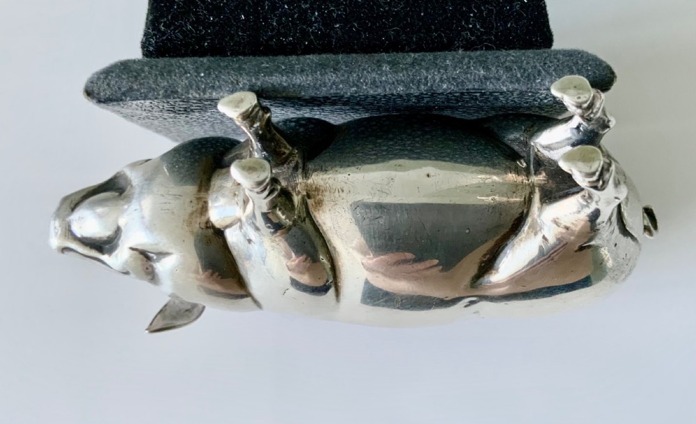 Silver Pig pin cushion  View VI
