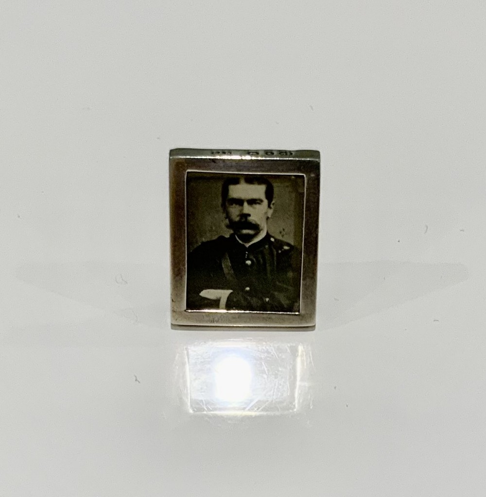 Miniature silver photograph frame
