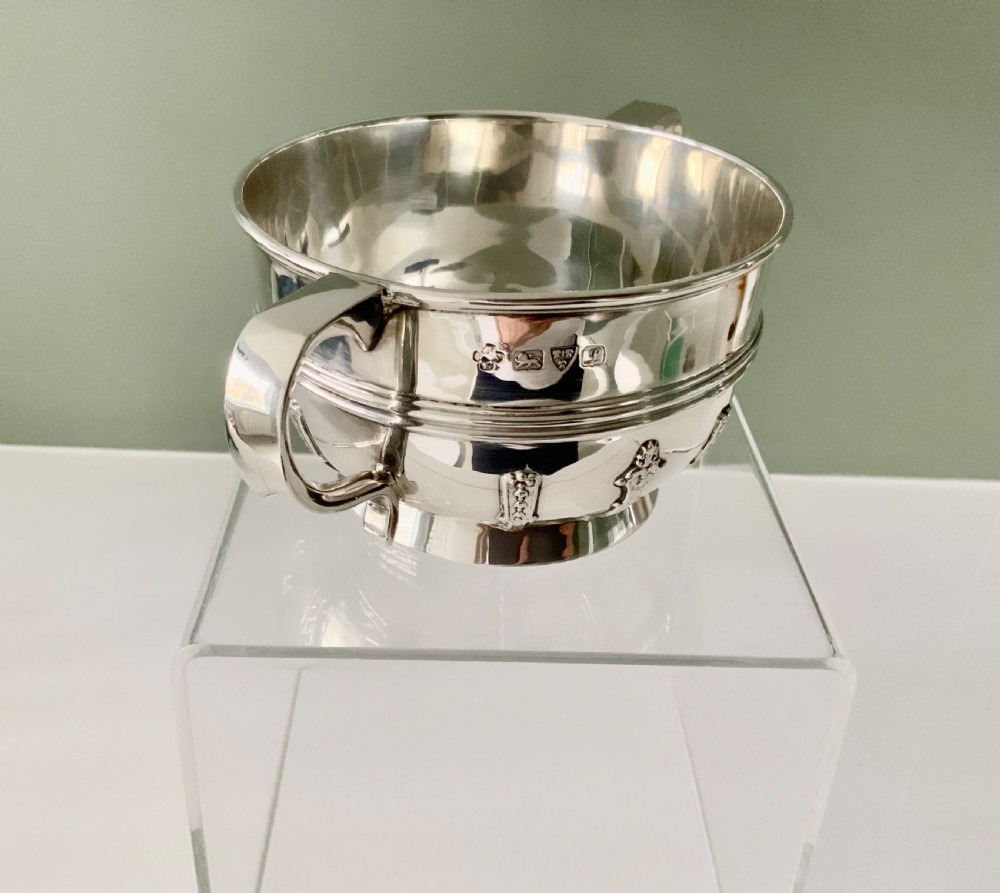 Arts & Crafts Chester silver two handled bowl View II
