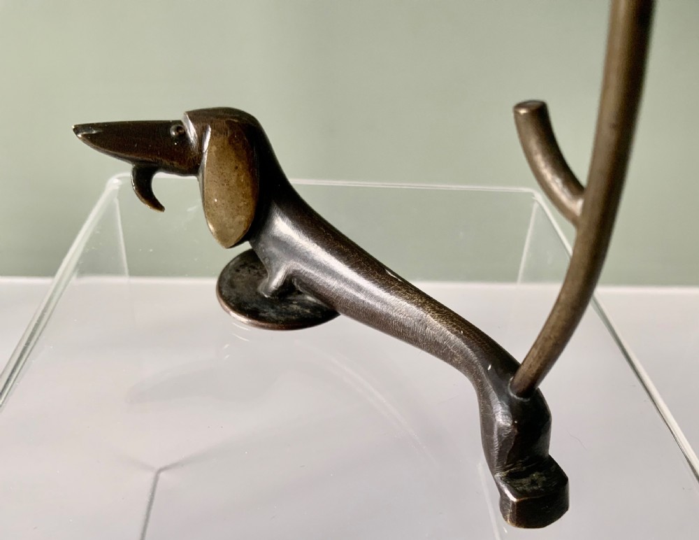 Bronze art deco dachshund View V