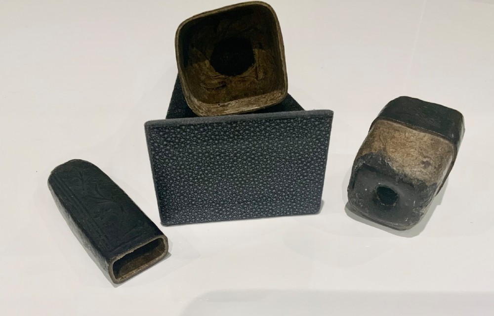 18th century leather inkhorn View IV