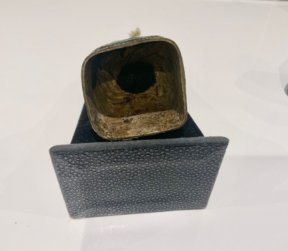 18th century leather inkhorn View V