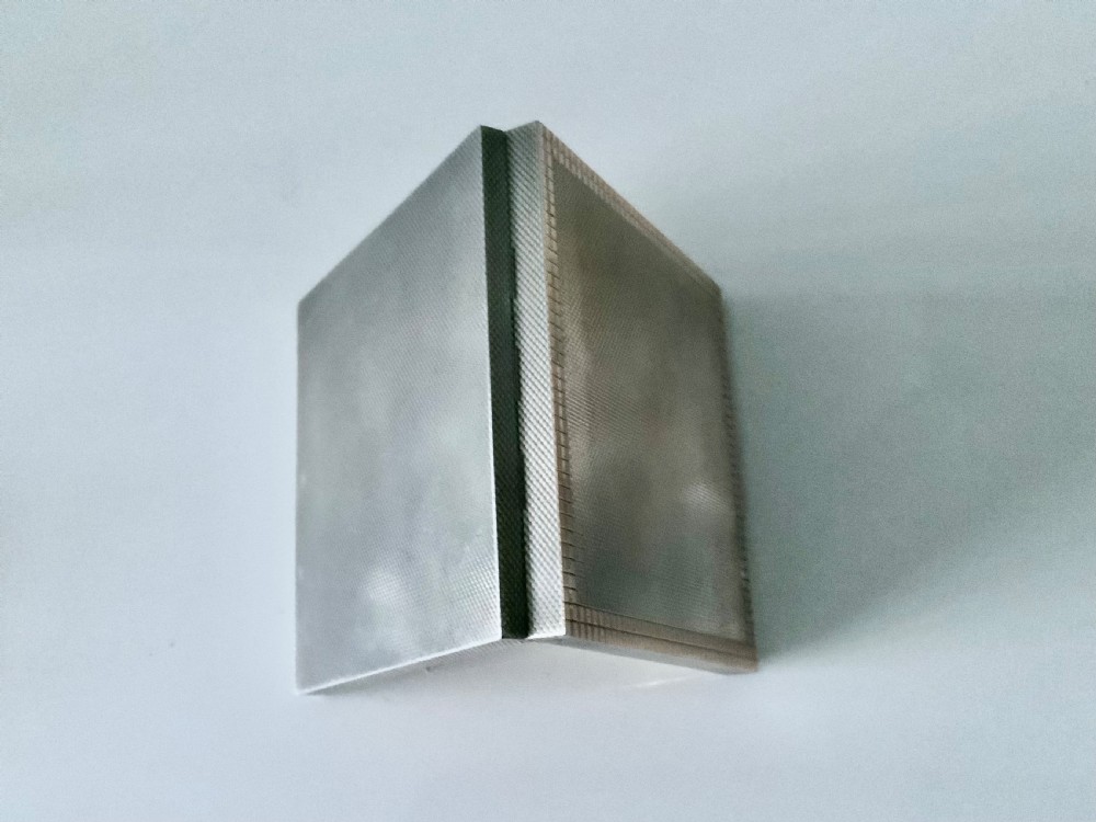 Silver and rose gold compact View III