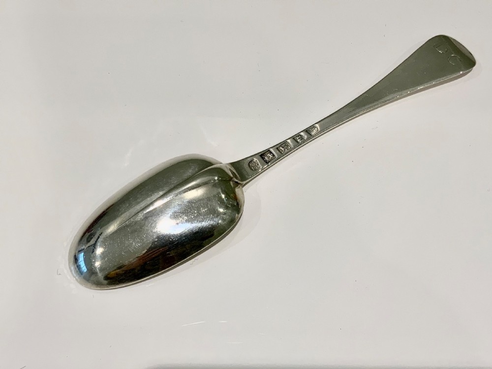 Exeter silver dessert spoon 1730 View II