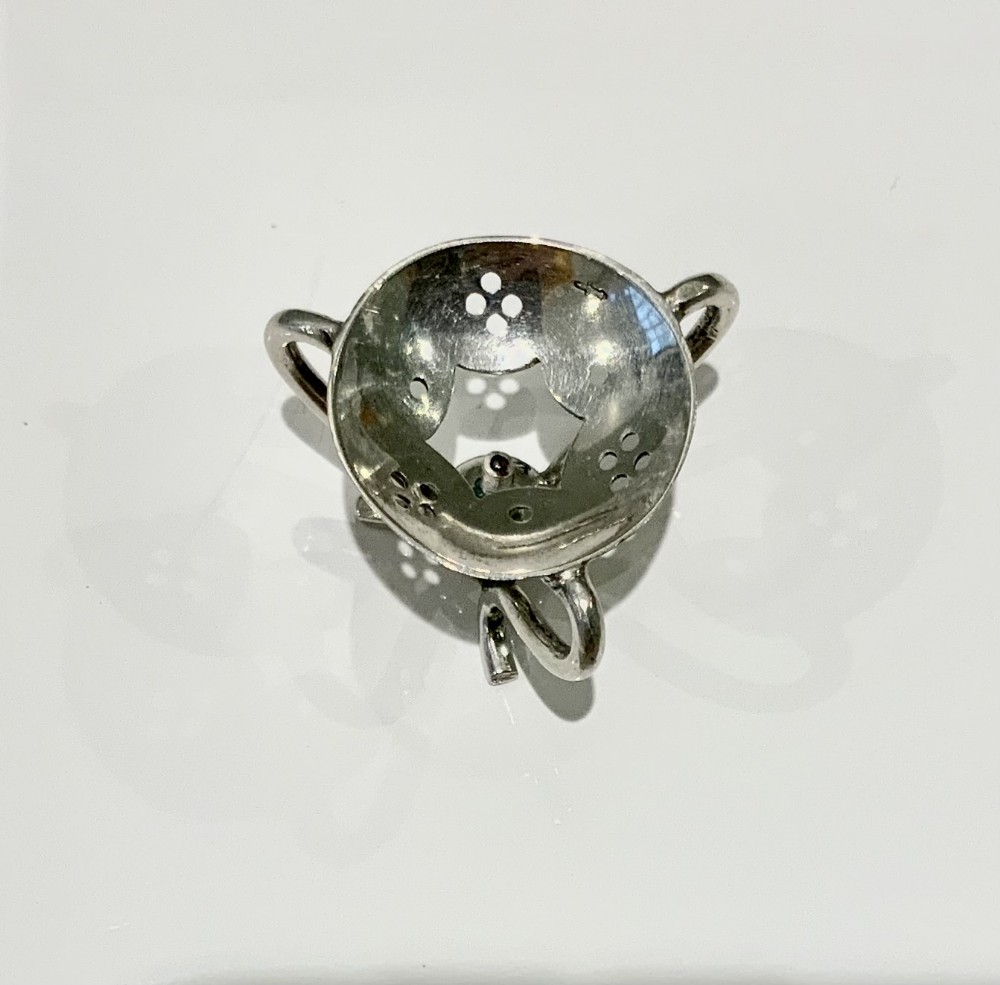Dutch miniature silver teapot stand