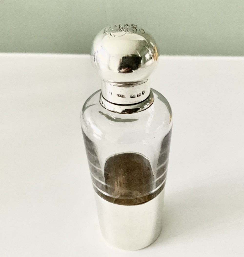 Sampson Mordan silver opera flask