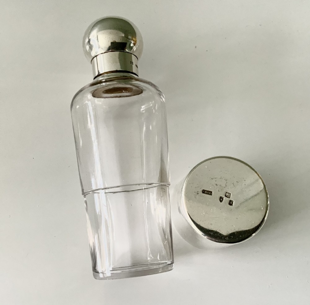 Sampson Mordan silver opera flask View III