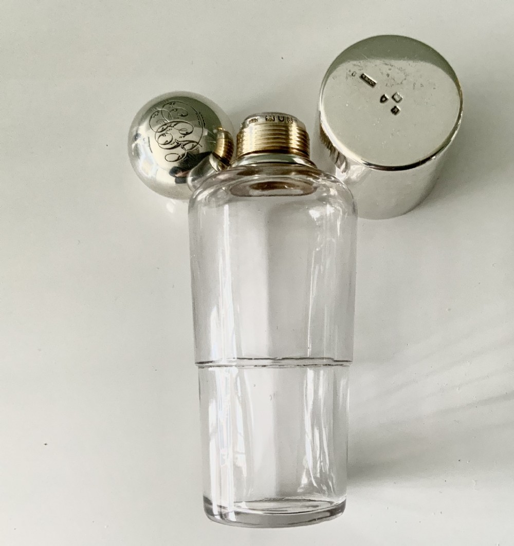 Sampson Mordan silver opera flask View VI
