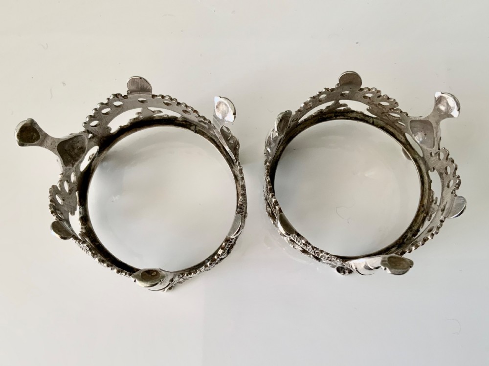 Pair of William IV silver salts View VII
