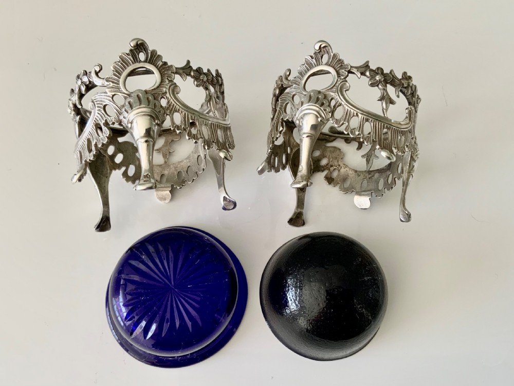 Pair of William IV silver salts View VIII