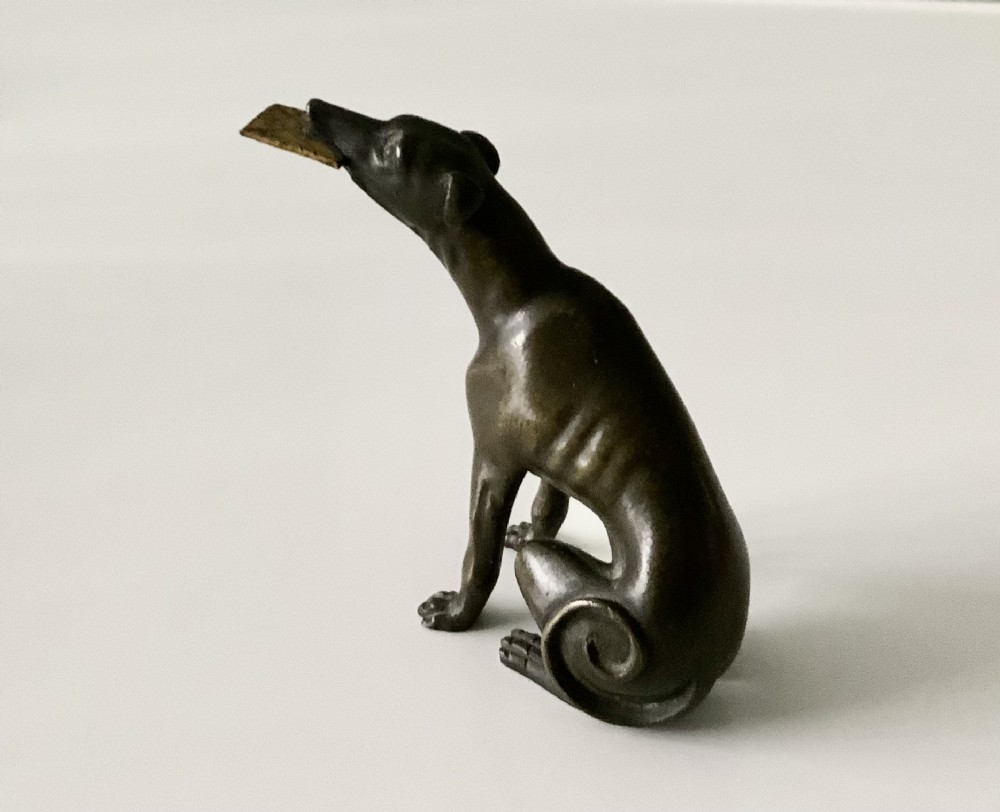 Bronze greyhound 
