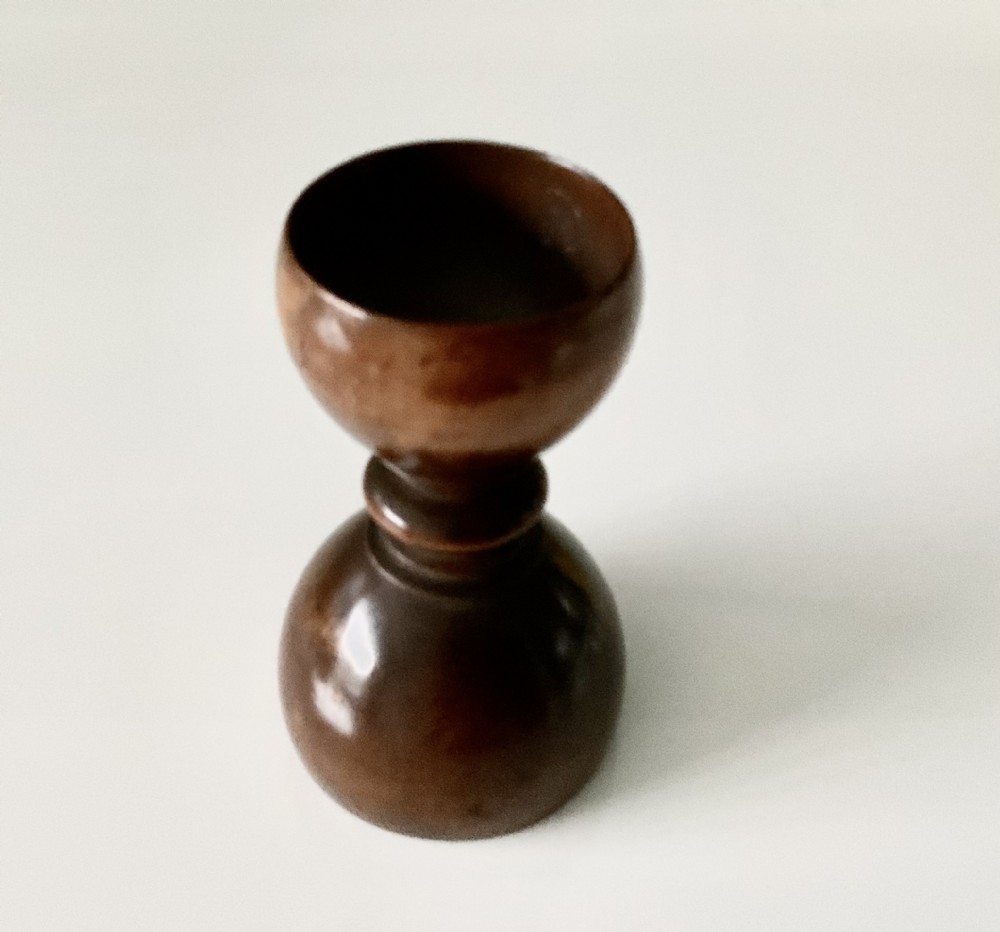 Antique Treen 19th Century Boxwood Apothecary’s Double Measure