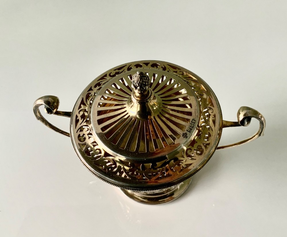 Silver gilt pot pourri  View II