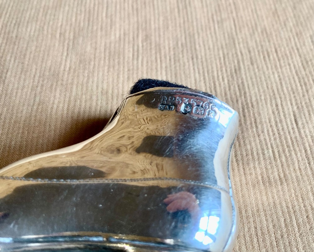Rare antique rollerskate silver pin cushion View IV