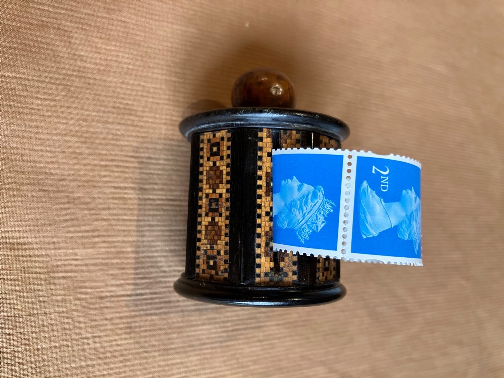 Tunbridge Ware stamp dispenser View II