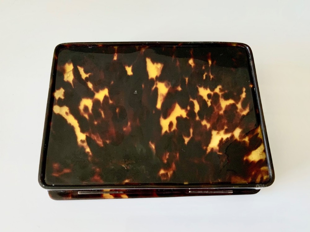 Tortoiseshell and silver manicure box View VII