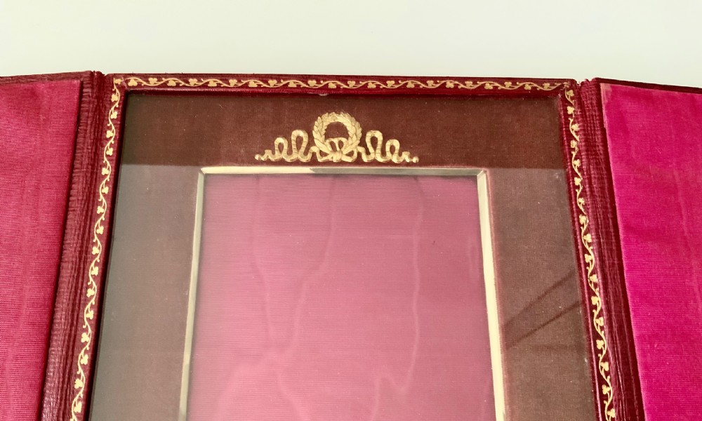 19th Century leather frame View VIII