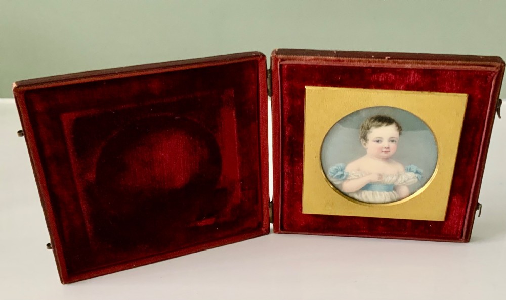 19th Century portrait miniature of a child View IV