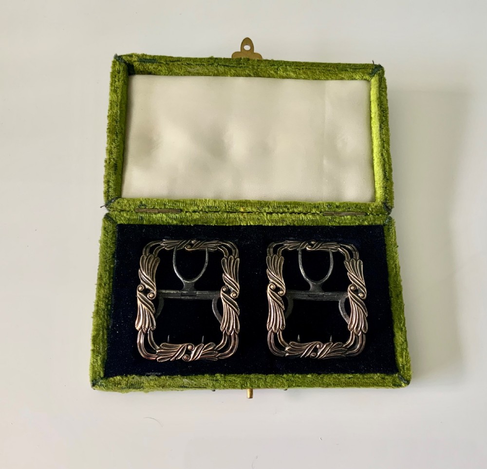 Pair of Georgian shoe buckles
