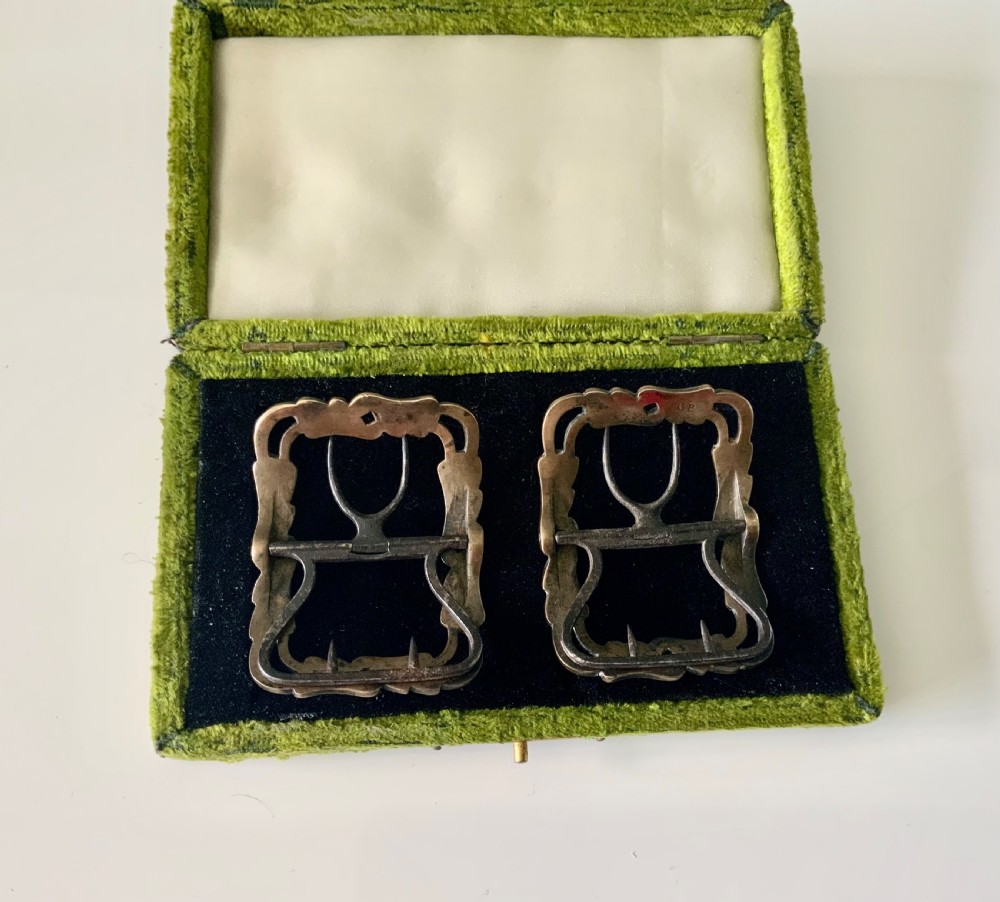 Pair of Georgian shoe buckles View II
