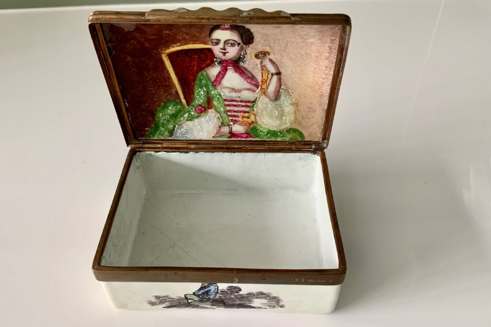 18th century enamel box View II