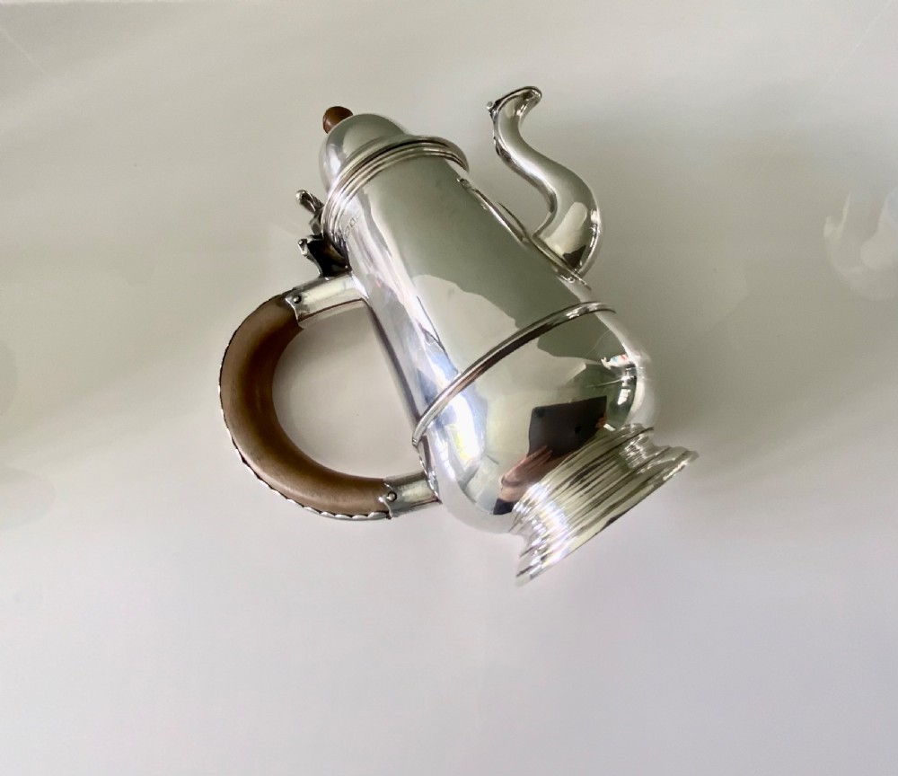 Georgian style silver cafe au lait pot View IV