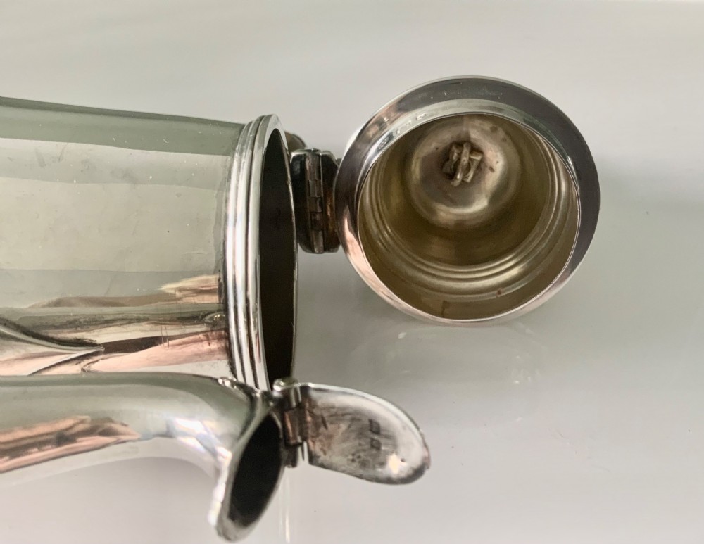 Georgian style silver cafe au lait pot View VII