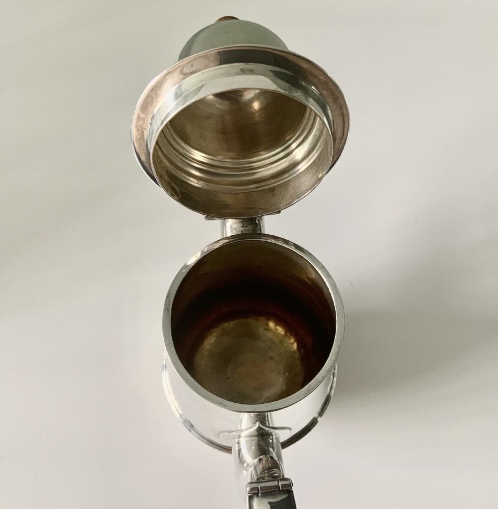 Georgian style silver cafe au lait pot View VIII
