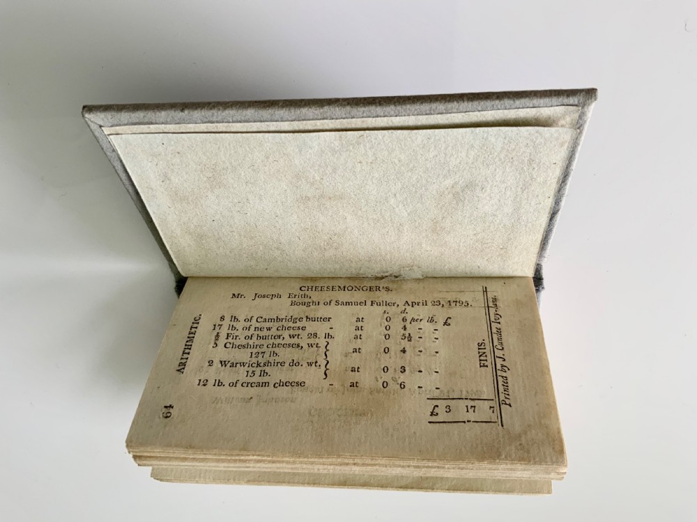 Miniature Georgian book - Simple Arithmetic View IV