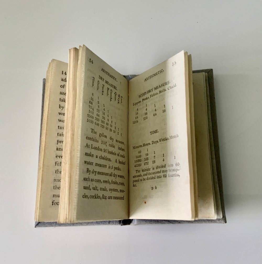 Miniature Georgian book - Simple Arithmetic View VII