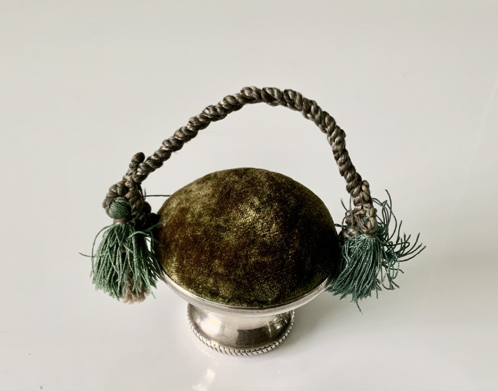 Silver pin cushion