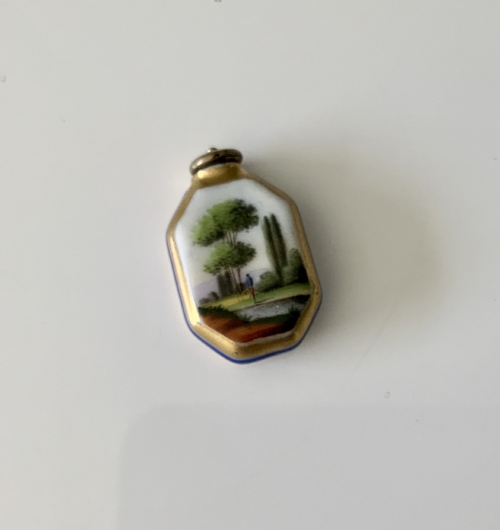 Miniature French porcelain scent bottle