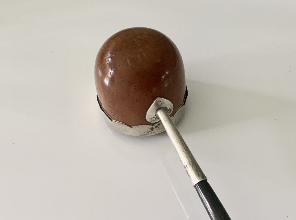 18th Century ladle, coquilla nut, baleen, silver View IV
