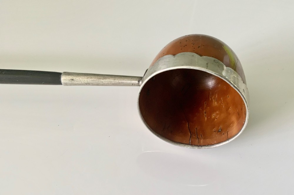 18th Century ladle, coquilla nut, baleen, silver View VI