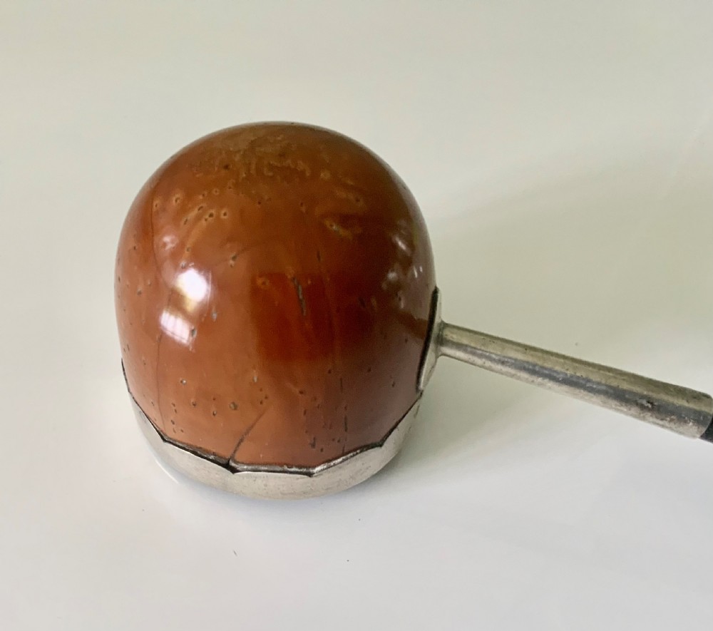 18th Century ladle, coquilla nut, baleen, silver View VII