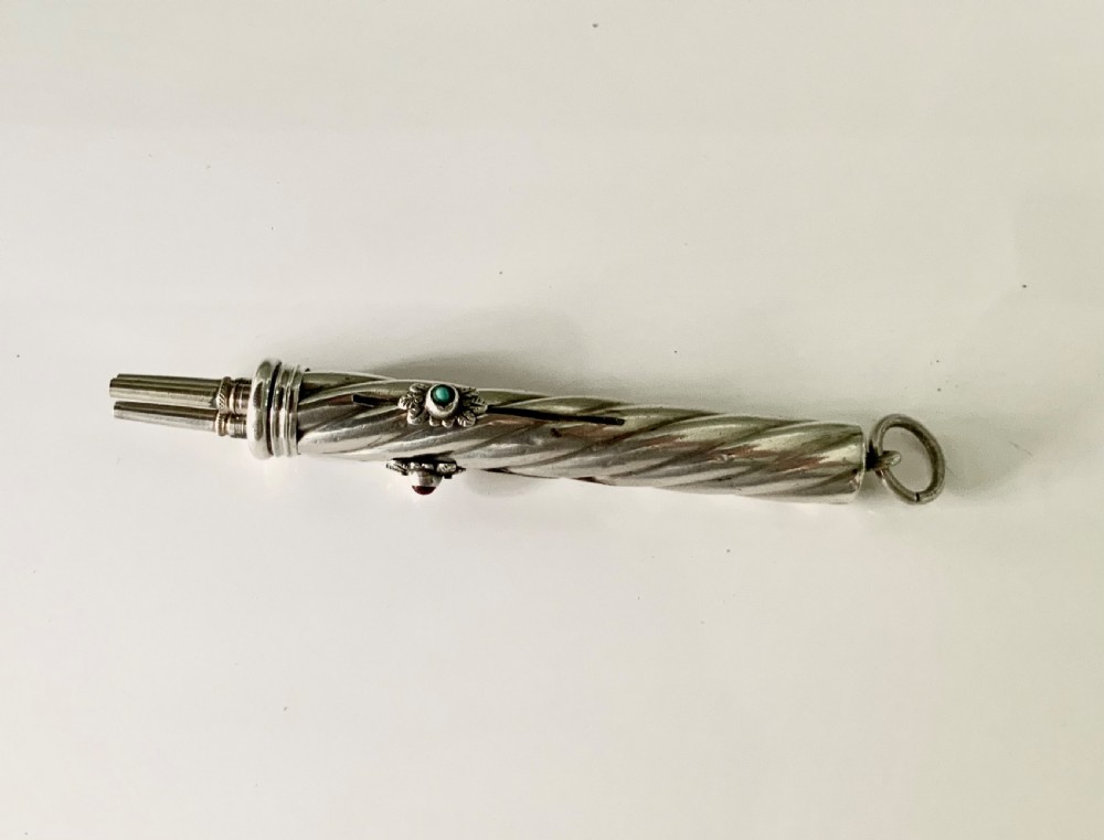 Three colour silver pencil