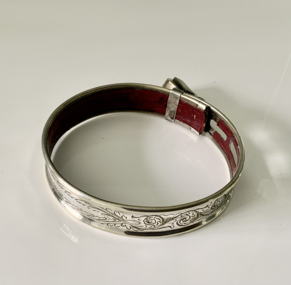 19th Century metal dog collar - trick padlock View II