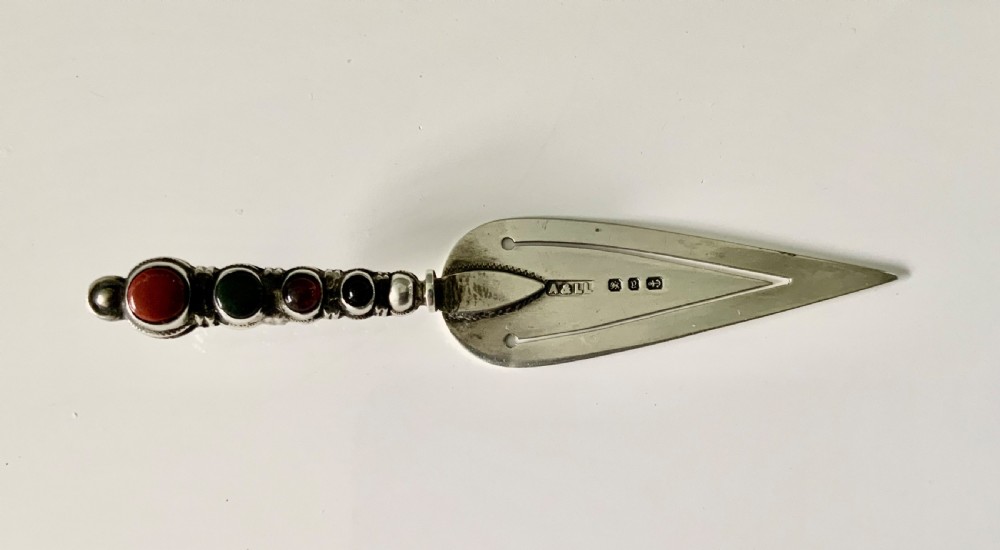 Agate handled silver bookmark View II