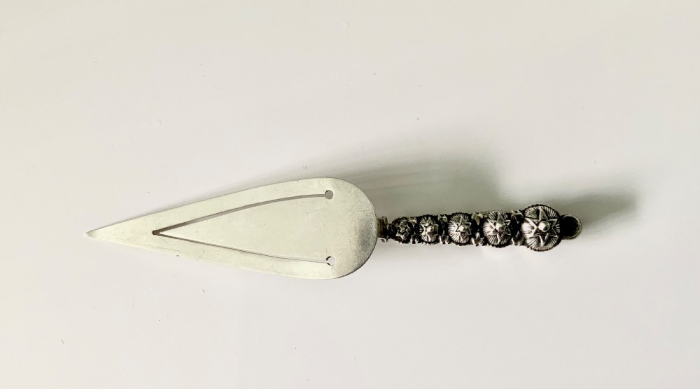 Agate handled silver bookmark View IV